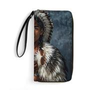 RKJVB Portefeuille long multi-poches en cuir pour femme avec poche zippée pour le shopping, le travail, style moderne, 19,7 x 10,5 cm, Style :, 19.7x10.5cm, Moderne