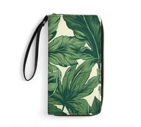 RKJVB Portefeuille long multi-poches pour femme en cuir végétal ultra fin avec poche zippée pour magasinage, travail, style moderne, 19,7 x 10,5 cm, Style :, 19.7x10.5cm, Moderne