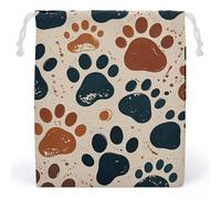 RKJVB Sac de rangement en toile respirante et réutilisable avec cordon de serrage et patte de chien pour fête, mariage, cadeau de Noël, Style :, 10.2 x 8.3 inches