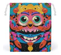 RKJVB Sacs à cordon de serrage pour visages et crabes intéressants, sac de rangement anti-poussière en toile respirante, sac réutilisable en mousseline pour fête, mariage, cadeau de Noël, Style :,
