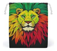 RKJVB Sacs à cordon Majestueux en forme de tête de lion - Anti-poussière - En toile respirante - Réutilisable - Pour fête, mariage, cadeau de Noël, Style :, 10.2 x 8.3 inches