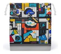 RKJVB Street Art Sacs à cordon anti-poussière en toile respirante réutilisable pour fête, mariage, cadeau de Noël, Style :, 10.2 x 8.3 inches