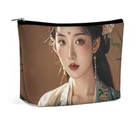 RKJVB Tang Dynasty Noble Consort Trousse de maquillage portable étanche pour femme Grande trousse de maquillage esthétique pour voyage travail, style, taille unique, Style :, Taille unique