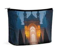 RKJVB The Garden at Night Trousse de maquillage portable pour femme - Imperméable - Grande pochette de maquillage esthétique - Pour le travail et le voyage - Taille unique, Style :, Taille unique