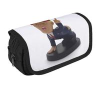 RKJVB Trousse à crayons Cartoon President - Grande capacité - Double fermeture éclair - 2 compartiments - Portable - Multifonctionnel - Organiseur de bureau, Style :, Taille unique