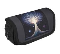 RKJVB Trousse à crayons The Tree of Psychic Life - Grande capacité - Double fermeture éclair - 2 compartiments - Portable - Multifonctionnel - Organiseur de bureau, Style :, Taille unique