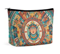 RKJVB Trousse de maquillage pour femme avec motifs de civilisation antique - Trousse de toilette portable étanche - Grande pochette de maquillage esthétique pour voyage, travail, style, Style :,