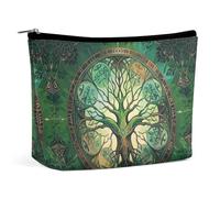RKJVB World Tree Trousse de maquillage portable pour femme - Imperméable - Grande pochette de maquillage esthétique - Pour voyage, travail, style - Taille unique, Style :, Taille unique