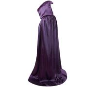 RKK Cape D'Halloween, Cape De La Mort Noire, Costume De Sorcière, De Diable, De Vampire, For Enfants, Cosplay(Purple,130cm)