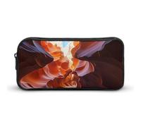 Rkklvbns Antelope Canyon Grande trousse à crayons portable avec fermeture éclair Organiseur de papeterie Rangement simple Esthétique Papeterie pour bureau, université, adulte