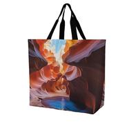 Rkklvbns Antelope Canyon Sac fourre-tout pour femme Sac à bandoulière Sac à main de rangement portable léger et durable pour le travail, les voyages