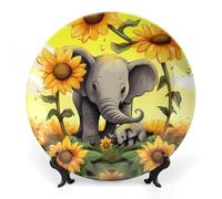 Rkklvbns Assiettes décoratives en porcelaine anglaise avec support de présentation pour la maison et le bureau, 25,4 cm