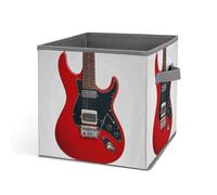 Rkklvbns Bacs de rangement pliables en tissu pour guitare électrique magique avec poignées, grand panier de rangement pour vêtements, livres, couvertures, jouets
