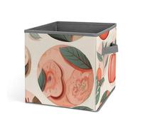 Rkklvbns Bacs de rangement ronds en tissu avec poignées, grand panier de rangement pliable pour vêtements, livres, couvertures, jouets