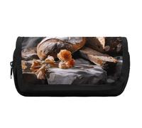 Rkklvbns Bread in Bakery Trousse à crayons double grande capacité durable avec fermeture éclair multi-fentes pour stylos Boîte de rangement élégante pour bureau