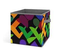 Rkklvbns Gay Pride - Grand panier de rangement pliable avec poignées, en tissu pour organiser livres, couvertures, jouets