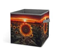 Rkklvbns Grand panier de rangement pliable avec poignées en tissu pour organiser livres, couvertures, jouets