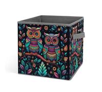 Rkklvbns Grand panier de rangement pliable avec poignées en tissu pour organiser livres, couvertures, jouets