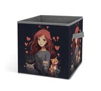 Rkklvbns Grand panier de rangement pliable avec poignées, grand panier de rangement en tissu pour vêtements, livres, couvertures, jouets