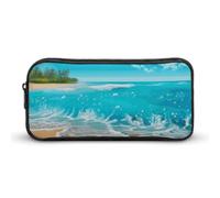 Rkklvbns Grande trousse à crayons portable avec fermeture éclair - Rangement simple - Esthétique - Pour bureau, université, adulte