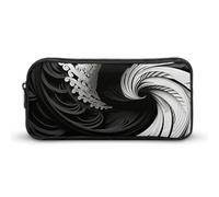 Rkklvbns Grande trousse à crayons portable avec fermeture éclair - Rangement simple - Esthétique - Pour bureau, université, adulte