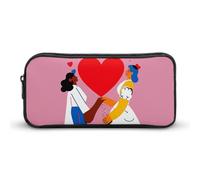 Rkklvbns Grande trousse à crayons portable avec fermeture éclair - Rangement simple - Esthétique - Pour bureau, université, adulte