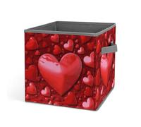 Rkklvbns Grands bacs de rangement pliables en tissu avec poignées, pour organiser livres, couvertures, jouets