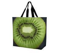 Rkklvbns Kiwi Slice Sac fourre-tout à bandoulière pour femme Sac de courses portable léger et durable pour le travail, les voyages