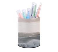 Rkklvbns Lighthouse In Storm Porte-stylo rond élégant pour bureau, maquillage, pinceaux de maquillage, boîte de rangement multifonctionnelle pour bureau et maison
