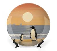 Rkklvbns Lot de 2 assiettes décoratives en porcelaine anglaise avec support de présentation - 25,4 cm - Pour la maison et le bureau