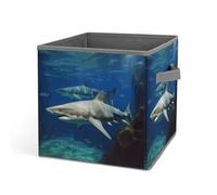Rkklvbns Lot de 2 bacs de rangement pliables en tissu avec poignées pour vêtements, livres, couvertures, jouets