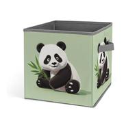 Rkklvbns Paniers de rangement pliables en forme de panda mignon avec poignées, grand panier de rangement en tissu pour vêtements, livres, couvertures, jouets