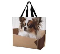 Rkklvbns Papillon in The Box Sac fourre-tout pour femme Sac fourre-tout Sac à bandoulière Sac à main de rangement portable léger et durable pour le travail, les voyages Sac décontracté