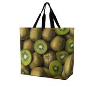 Rkklvbns Pile of Kiwis Sac fourre-tout à bandoulière pour femme Sac à main de rangement portable léger et durable pour le travail, les voyages