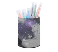 Rkklvbns Porte-stylo rond en forme de corbeau sur le sol - Élégant - Décoration de bureau - Porte-pinceaux de maquillage - Boîte de rangement multifonction pour bureau et maison
