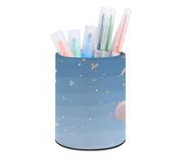 Rkklvbns Porte-stylo rond en forme de girafe avec dessins animés - Élégant - Décoration de bureau - Porte-pinceaux de maquillage - Boîte de rangement multifonction pour bureau et maison