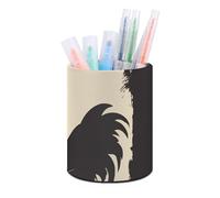 Rkklvbns Porte-stylo rond en forme de poule de ferme - Élégant - Décoration de bureau - Porte-pinceaux de maquillage - Boîte de rangement multifonction pour bureau et maison