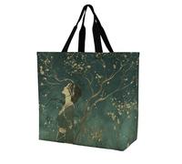 Rkklvbns Sac fourre-tout à bandoulière pour femme, sac de courses, sac de rangement portable, léger et durable, pour le travail, les voyages, sac décontracté