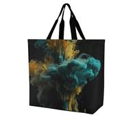 Rkklvbns Sac fourre-tout coloré liquide pour femme - Sac fourre-tout à bandoulière - Sac de rangement portable léger et durable pour le travail, les voyages