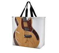 Rkklvbns Sac fourre-tout pour guitare instrument de musique pour femme, sac fourre-tout à bandoulière, sac de rangement portable, léger et durable pour le travail, les voyages, sac décontracté
