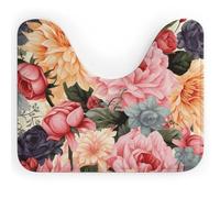 Rkklvbns Tapis de toilette en forme de U antidérapant doux et absorbant pour lavabo, baignoire, douche et toilettes, 50,8 x 40,6 cm