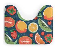 Rkklvbns Tapis de toilette en forme de U antidérapant doux et absorbant pour lavabo, baignoire, douche et toilettes, 50,8 x 40,6 cm