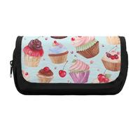 Rkklvbns Trousse à crayons double grande capacité avec fermeture éclair et compartiments multiples pour le bureau