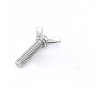 RKODRSMG 1-5pcs Bolt d'ailes Butfly Vis 304 Arec Inoxydable M3 M4 M5 M6 M8 M10 Vis du Pouce de la tête d'aile Din316(35mm,M10 1pc)