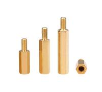 RKODRSMG 5/10/20/30 pièces M5 Longueur 10-60mm hexagonale en Laiton mâle Femelle entretoise Goujon métrique hexagone fileté Pilier PCB Carte mère entretoise Boulon(35mm 20pcs)