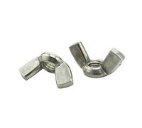 RKODRSMG 5/10/pcs UNC UK Standard BSW 304 Acier Inoxydable Papillon écrou Oreilles vis écrous Fixation 10#-24 3/16-24, 1/4-20, 5/16-18, 3/8-16(3I8-16,5pcs)