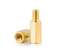RKODRSMG 5/8/10 pièces M5 goujon hexagonal mâle à femelle en laiton entretoise hexagonale en laiton entretoise vis pilier PCB ordinateur PC carte mère boulon creux (M5X10mm 7mm (10pcs))