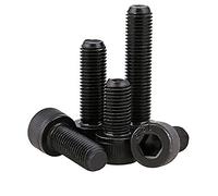 RKODRSMG Lot de 5 vis à tête cylindrique hexagonale à Six pans Creux, Filetage Fin, Noires, M6-M10, DIN912, Grade 12.9, en Acier au Carbone, Pas de 0,75/1,0/1,25 mm(M6x0.75x16(5pcs))