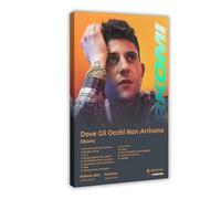 Rkomi Affiche d'art Hip Hop Music Album Dove Gli Occhi Non Arrivano Couverture Tracklist Élégant rappeur chanteur Cadeau Décoration de chambre à coucher Bureau Chambre Cadeau 30,5 x 45,7 cm (30 x 45,7