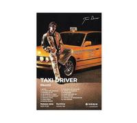 Rkomi Affiche d'art Hip Hop pour album de musique taxi Driver Couverture Tracklist Rappeur chanteur Fans Cadeau Décoration murale Décoration murale pour salon chambre 61 x 91,4 cm